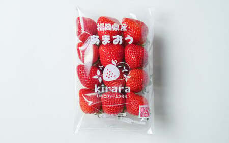 あまおう 約1140g 約285g×4パック いちごファームきらら いちご イチゴ 苺【ふくおかエコ農産物認証】【2027年2月上旬-3月下旬発送予定】