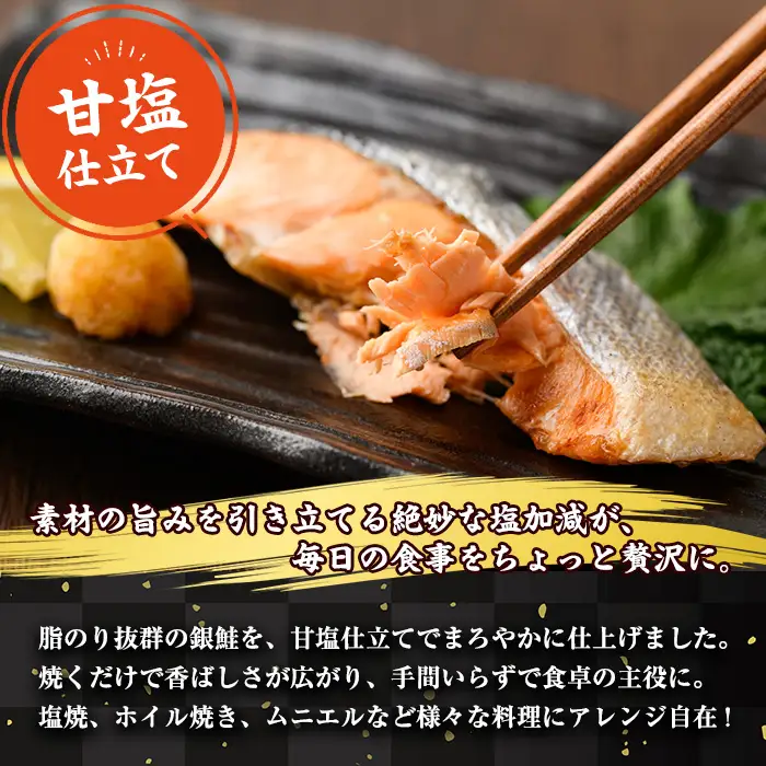 ＜訳あり＞ 甘塩 銀鮭切り落とし (2kg・500g×4) 小分け 魚 冷凍  【KI-21】【イチマル食品加工】