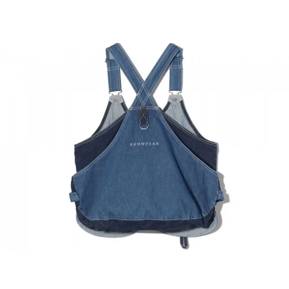 ベスト FUKUYAMA Denim Camping Vest（サイズ：L｜カラー：Indigo） 広島県福山市/株式会社スノーピーク キャンプ デニム レディース メンズ 前開き 春夏 秋冬[BACO004]