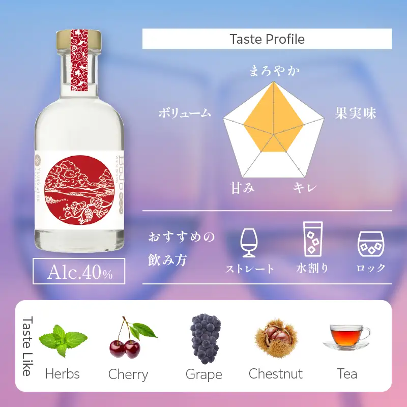 【数量限定】ホワイトブランデーBojo(計1本) 酒 飲料 アルコール 国産_T014-0175