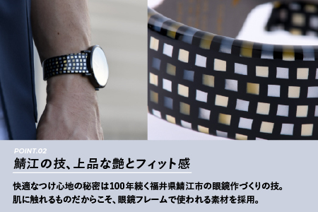 鯖江発！眼鏡職人が作った新感覚の腕時計 バングルウォッチ40　（バングル＋ウォッチ本体）シックラデン バンド 腕時計 