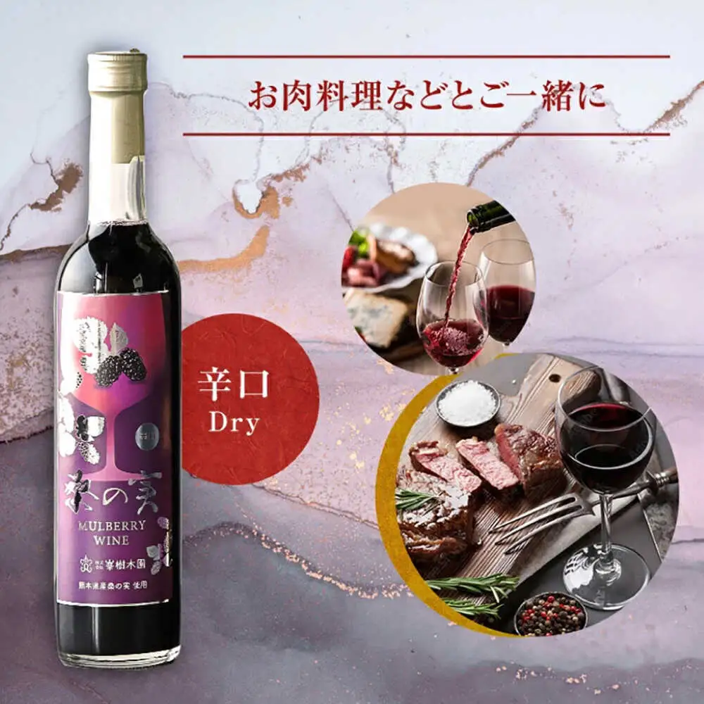 桑の実 ワイン （辛口） 500ml×1本  ワイン[AYBM005]