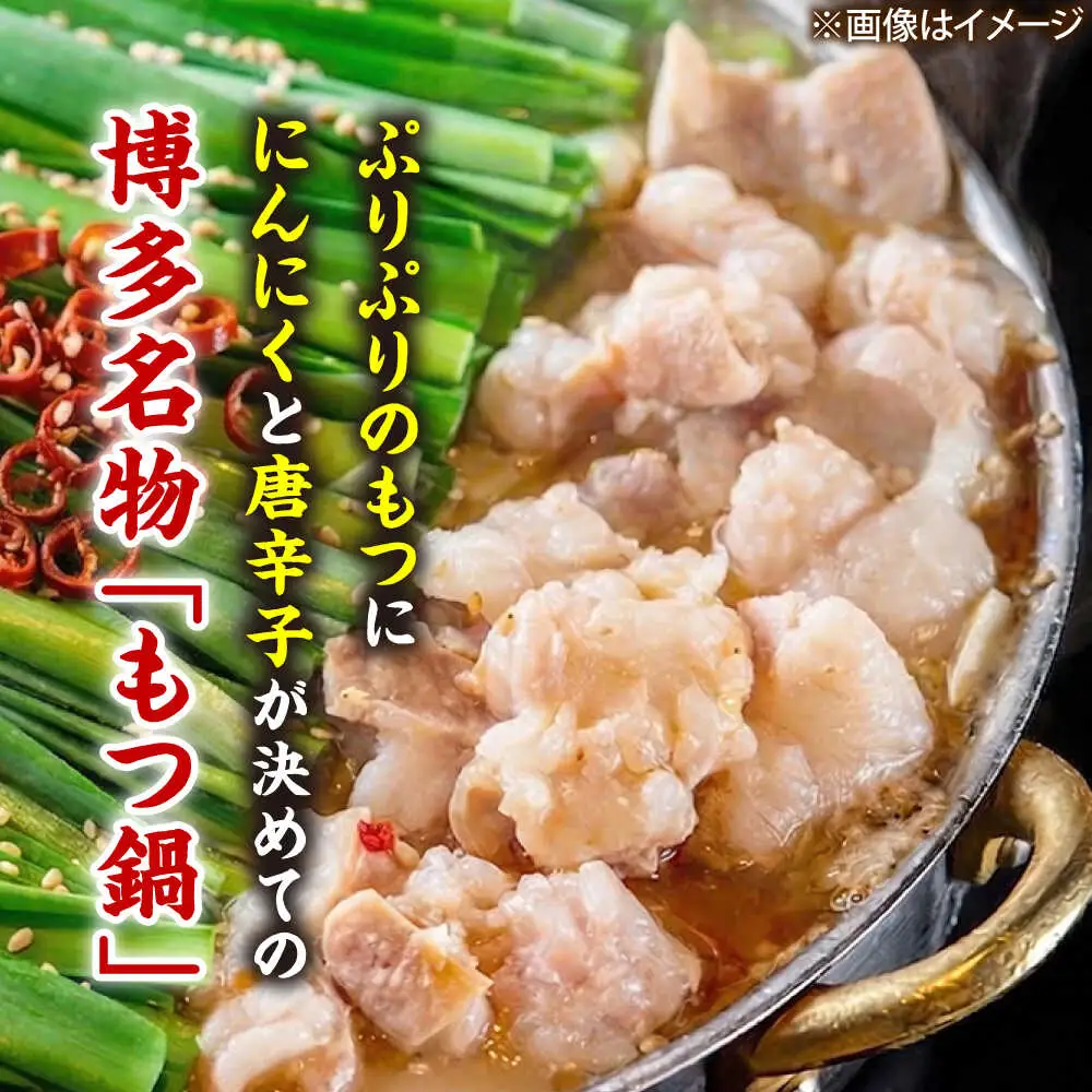 【国産牛欲張りもつ鍋セット】醤油味&みそ味各2人前(計4人前)〆はマルゴめん[BGAC021]食べ比べ