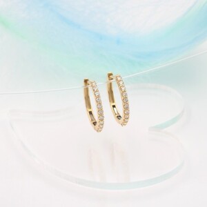 K18 0.50ct ダイヤモンド ピアス　FFP-000333