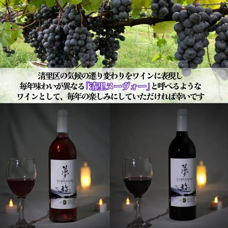 清里夢遊 ロゼワイン 上越産 清里夢遊 750ml