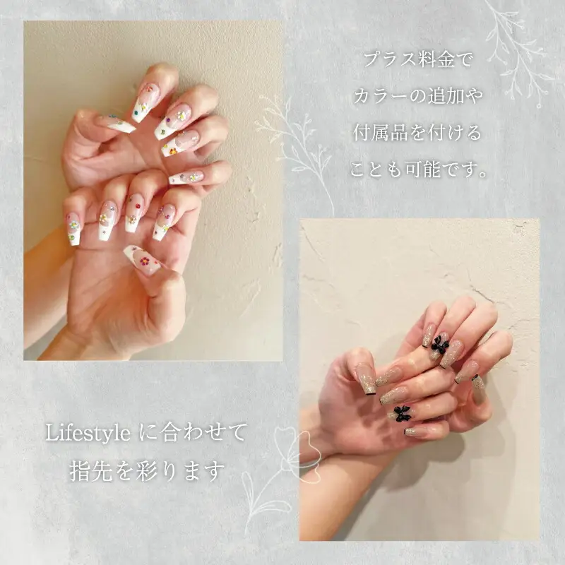 ハンド・フットジェルネイル （ワンカラー）体験チケット　HOLInail+eyelash おしゃれ サロン 可愛い デザインネイル アートネイル  カラー豊富