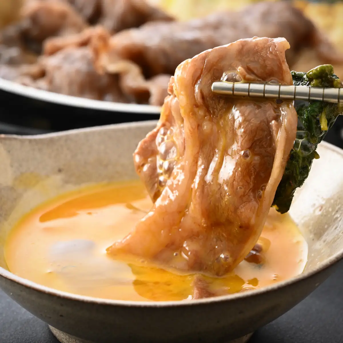 若狭牛A5ランク すき焼きセット（肩ロース500g 特製割下300ml）約2～3人前 [B-085008]