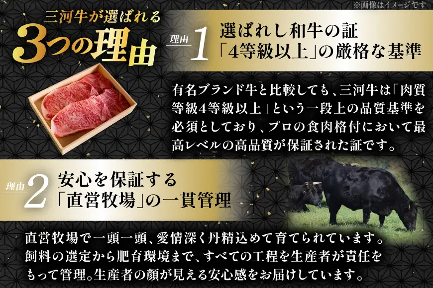 肉 三河牛 黒毛和種 サーロインステーキ235g 4枚 計940g