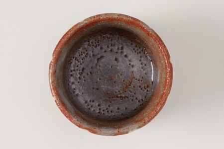 志野ぐい呑　作者：北大路　豊大 【0032-071】陶芸 工芸品 陶器 美濃桃山陶 焼き物