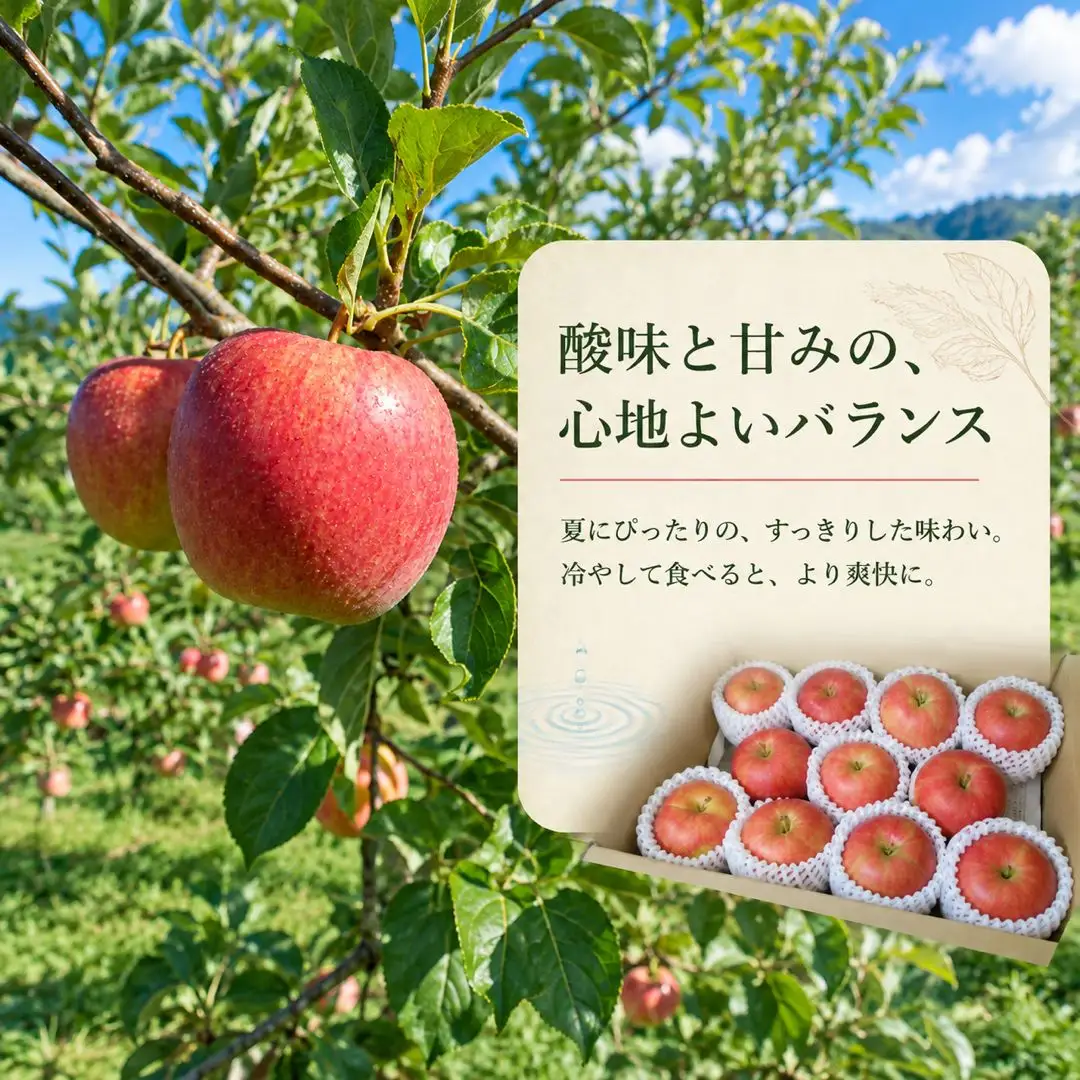 【2027年先行予約】りんご  夏あかり 約2kg｜ りんご