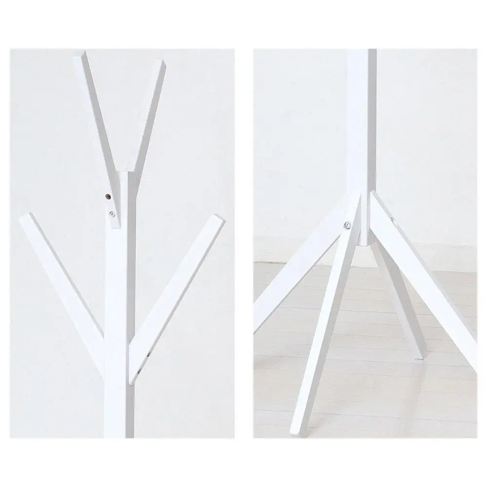 Bamboo ポールハンガー ホワイト 約幅38.5×奥行37.5×高さ168cm AKU104476403