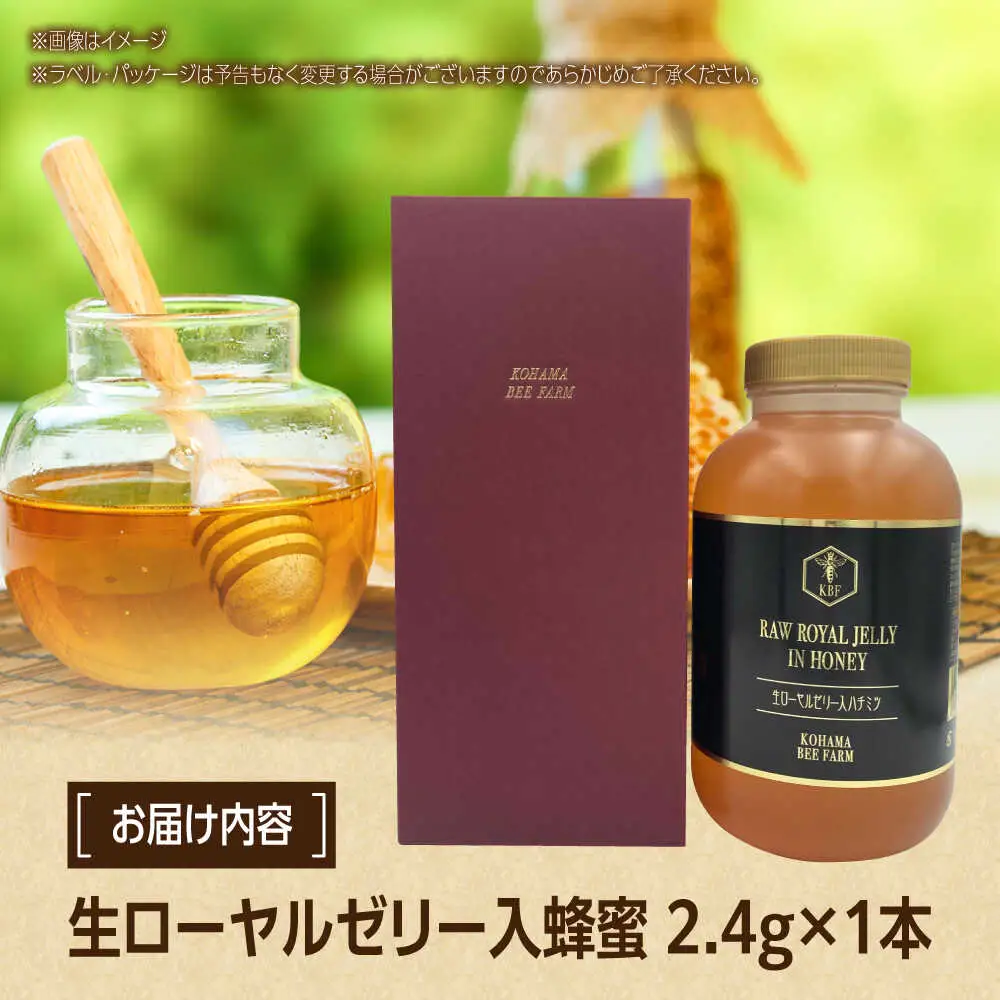 蜂蜜 コハマのハチミツ 生ローヤルゼリー入蜂蜜 2.4kg×1本   BCAQ007