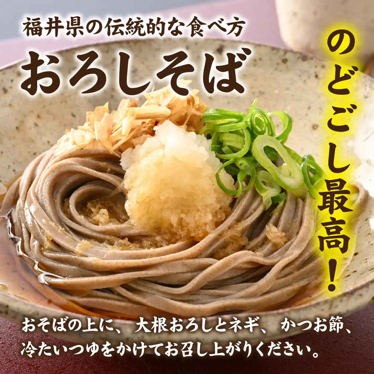 越前のそば（なまそば）６食　そばつゆ付き / 越前そば そば 蕎麦 ソバ 冷蔵 送料無料 [A-146001]