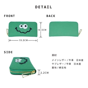 【キョロメ長財布/全20色】思わず誰かに見せたくなるキョロメ財布/ 長財布 【キョロメver.】ラウンドファスナー モンスター 長財布 大容量 長サイフ 日本製 レディース メンズ プレゼント ビビッドピンク