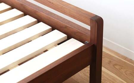MARK マーク ベッド ダブル ウォルナット 【10年保証】 スタイリッシュ デザイン 家具