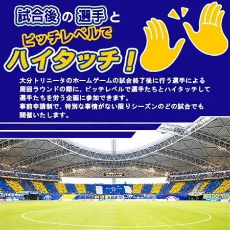 選手とピッチレベルでハイタッチ!【松本怜CROプロデュース】(日出町)_旅行券・チケット   _【1613336】