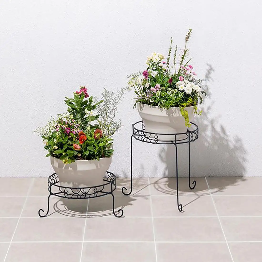 98917100 デザインフラワースタンド ラウンド S 約幅38.5cm×奥行38cm×高さ15cm