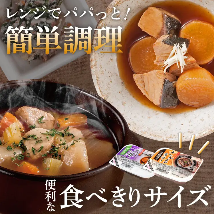 三陸食堂 煮魚 惣菜 セット 6種 9パック 