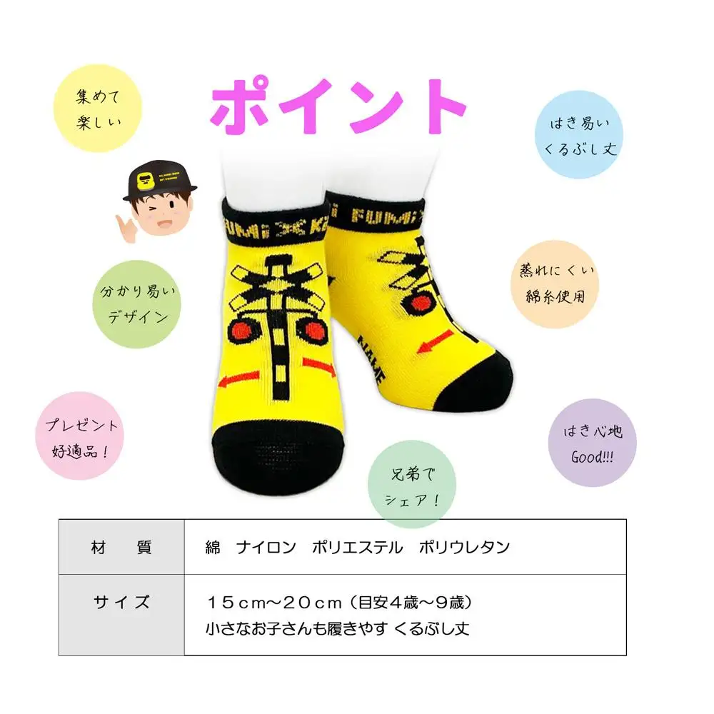 鉄道グッズセット（モクパズルでんしゃ・子ども用鉄道くつした）