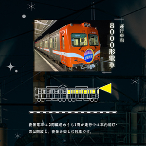 【お申込み前にご連絡を】全駅から「富士山が望める」地方鉄道 ～岳南電車応援事業～J 富士を望む岳南電車の夜景電車体験ツアー券 《2名様》 乗車券 特別運行 工場夜景 景色 富士山 列車 静岡県 富士市 [sf002-428]