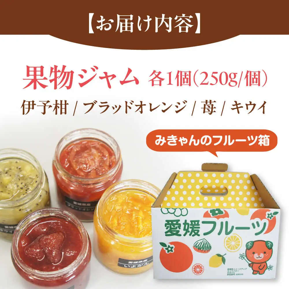 果物 ジャム 4個 みきゃん箱入(1箱) ジャム マーマレード[AGBN050]