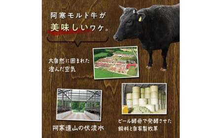 阿寒モルト牛ステーキ食べ比べセットＡ 牛 ステーキ サーロイン 釧路 肉 