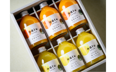 鳴川農園nalu juice 有田みかんジュース・はっさくジュース 250ｍｌ各3本(B1027-2)
