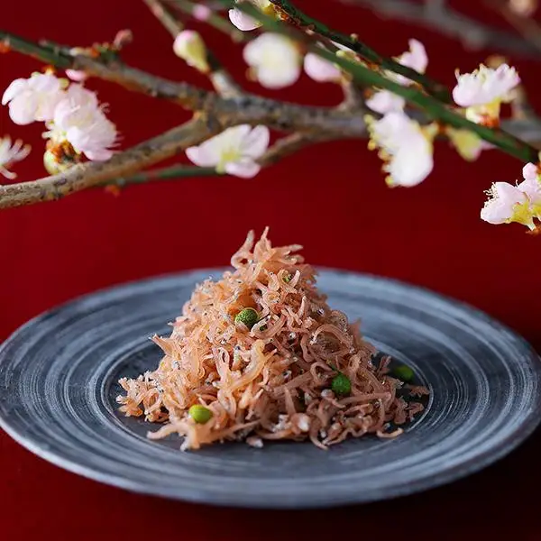 【下鴨茶寮】梅ちりめん（デザイン袋）[ 京都 老舗 料亭 梅肉 山椒 京都土産 人気 おすすめ グルメ 京料理 京懐石 ギフト プレゼント お取り寄せ 通販 送料無料 ふるさと納税 ]