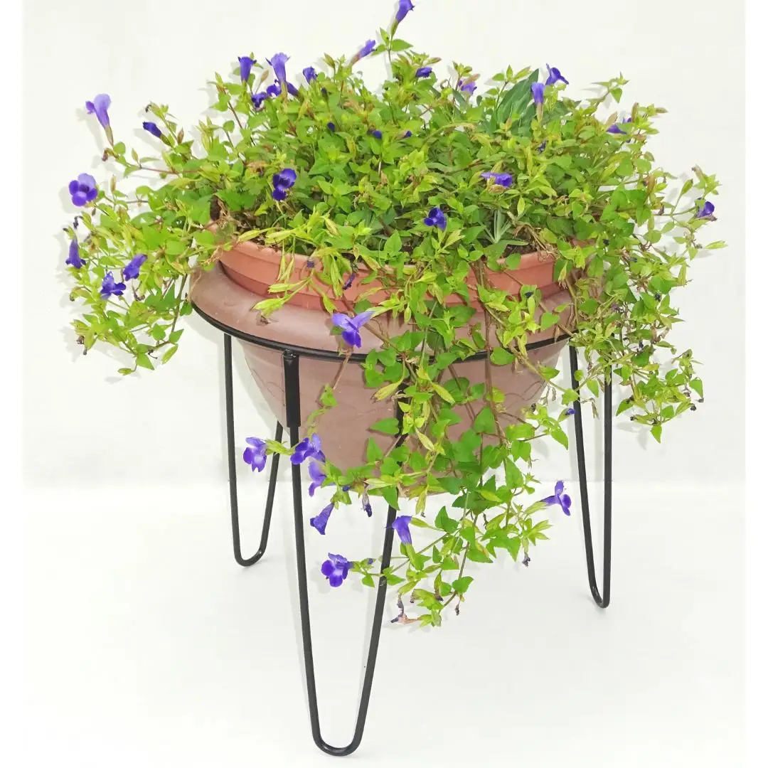 ボールプランタースタンド小2台セット フラワースタンド ガーデニング 植木鉢スタンド 花台 鉢置き おしゃれ 燕三条製 [株式会社オビタス] 【013S136】