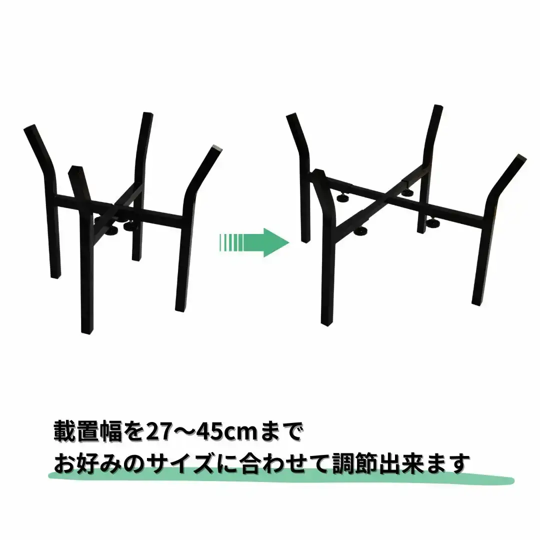 伸縮式大型プランタースタンド小 フラワースタンド ガーデニング 植木鉢スタンド 花台 鉢置き おしゃれ 燕三条製 [株式会社オビタス] 【014S137】