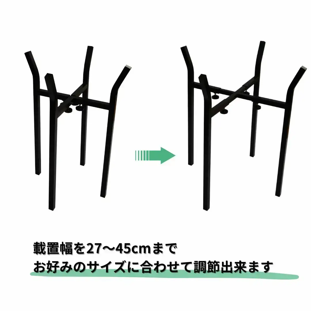 伸縮式大型プランタースタンド大 フラワースタンド ガーデニング 植木鉢スタンド 花台 鉢置き おしゃれ 燕三条製 [株式会社オビタス] 【016S080】