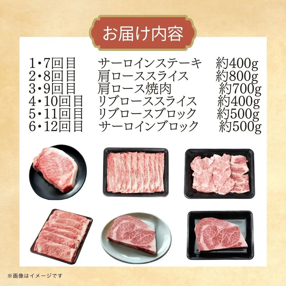 博多和牛ロース定期便【贅沢な12ヶ月間の博多和牛グルメ体験】