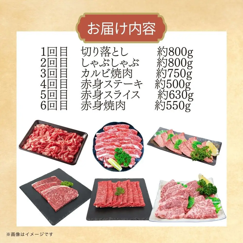 博多和牛 厳選定期便全6回