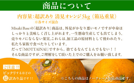 【先行受付】【※超訳あり】清見オレンジ 約5kg ※離島への配送不可 （2027年3月下旬より順次発送）IKTAB009 