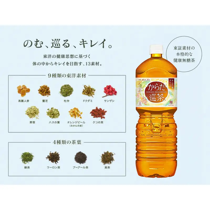 からだ巡茶 ペコらくボトル 2L お茶 コカ・コーラ 