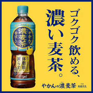 やかんの濃麦茶 600ml 24本 麦茶 コカ・コーラ 