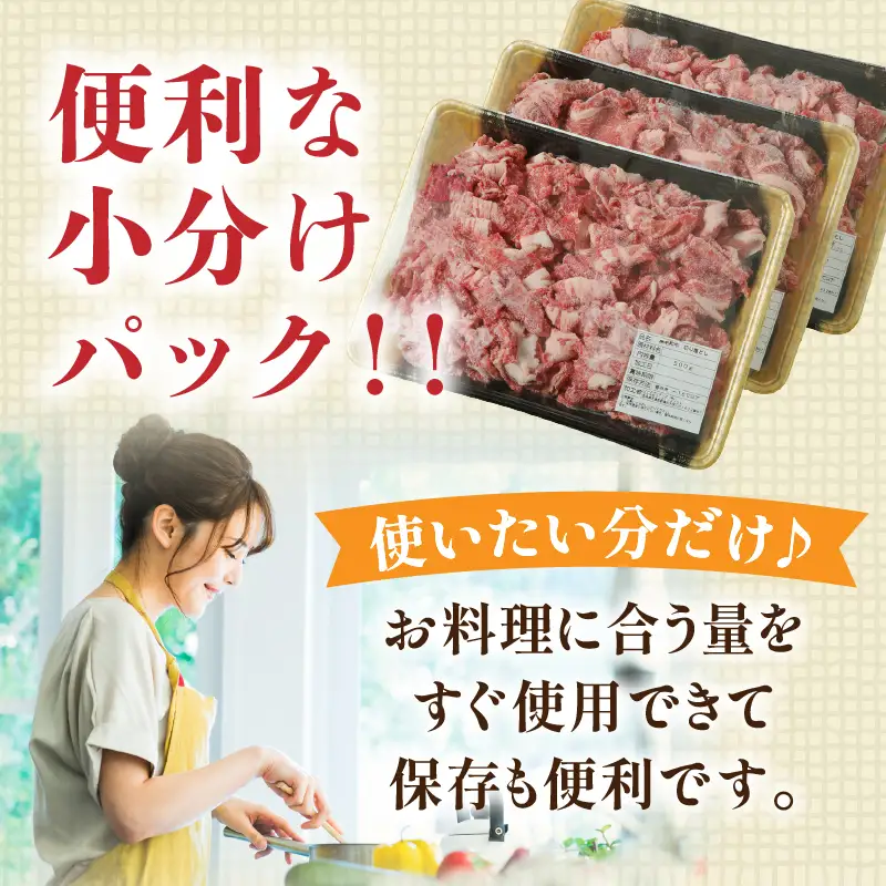 月数量限定≪訳あり≫黒毛和牛切り落とし計1kg(500g×2パック) 肉 牛 牛肉 国産_T025-0385
