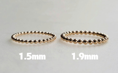 K14GF リング アクセサリー ゴールド ボールワイヤー リング 選べるサイズ 指輪 アクセサリー ジュエリー 