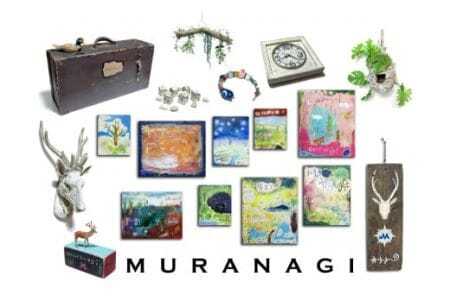 ムラナギ 絵画作品 No.924『ノルトワース』 一点物 アクリル原画 幻想世界 アート作品 F8キャンバス仕様 壁掛け 棚置き 可能 絵 作品 アート 芸術品 コレクション 原画 飾り インテリア 茨城県 石岡市 (F10-001)
