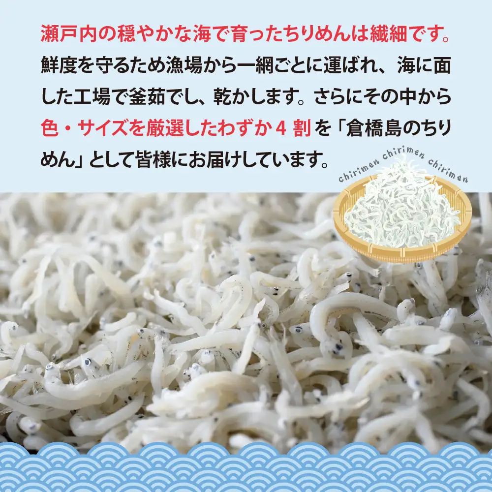 ふわふわ？？釜揚ちりめん600g (150g×4パック) 広島県 呉市