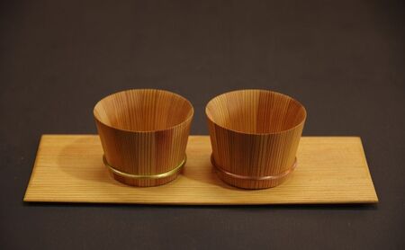 木桶ぐい呑み（2個）ぐい呑み