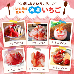 【ふるなびWEEK対象】完熟・急速 冷凍いちご 4kg | 2週間以内に発送