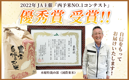 ＜令和7年産 西予市宇和町産 特別栽培米 コシヒカリ 約5kg＞ お米 コメ こめ 白米 精米 ご飯 穀物 こしひかり 西予米NO.1コンテスト 優秀賞 特産品 愛媛県産 西予市産 時谷ファーム 愛媛県 西予市 【常温】UTF0003