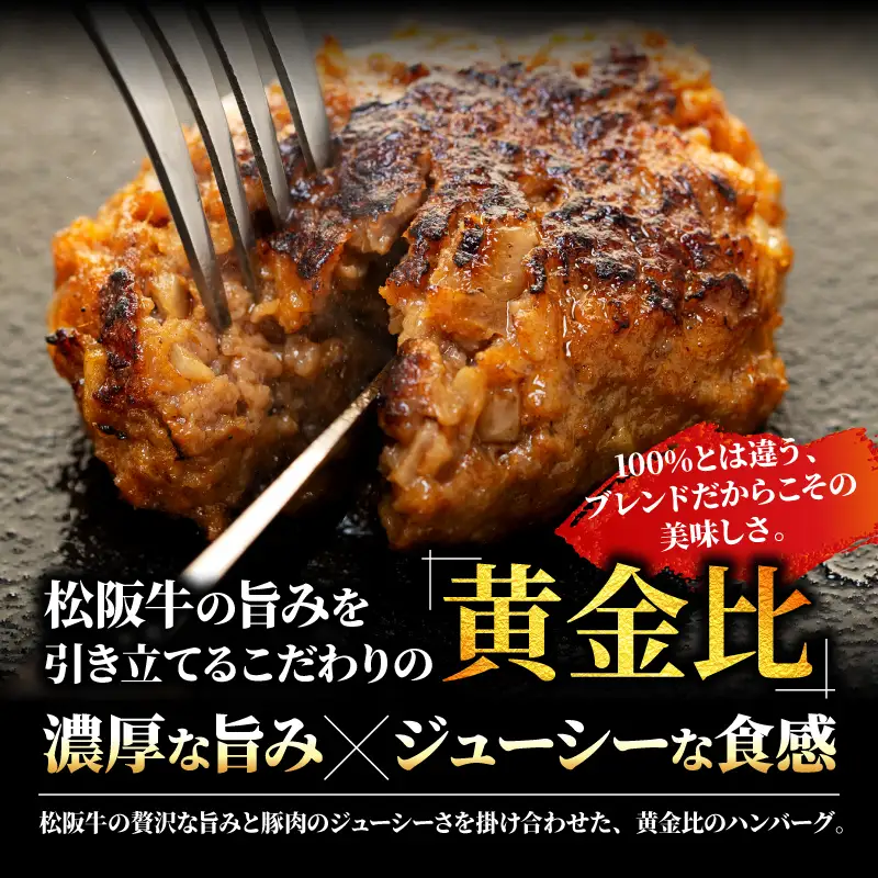 松阪牛 ハンバーグ  冷凍 小分け 1kg［ 松阪牛 ］