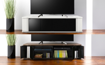 家具 省スペースコーナー対応 テレビボード  幅149cm ホワイト ≪RCA-1500AV-WH≫ 家具 朝日木材