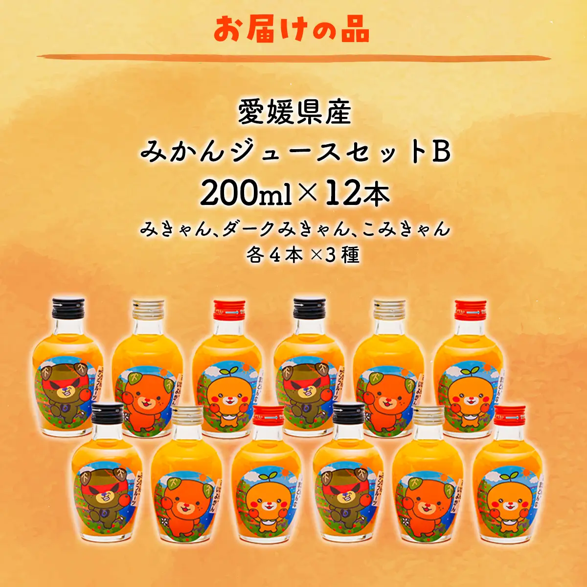みかんジュースセットＢ 200ml×12本 ※北海道、沖縄・離島への配送不可 【ふるさと納税 人気 おすすめ ランキング 飲料 飲み物 ソフトドリンク 果物 フルーツ 柑橘 ミカン 国産 ミカンジュース みかんジュース ギフト おすそ分け お土産 贈り物 プレゼント 愛媛県 伊方町 送料無料】 IKTI019