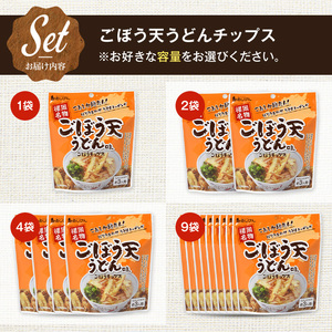 ごぼう天うどんチップス (9袋・1袋40g) 野菜 ゴボウ 牛蒡 おつまみ おやつ お菓子 おかし スナック 常温 【man313】【味源】