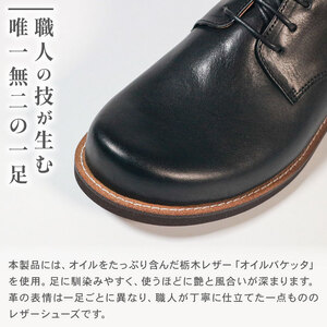 【靴】 メンズ ダービーシューズ ブラック 25.0 cm 靴