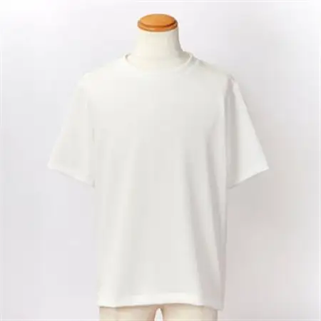 京都の伝統織物を使った丹後ちりめんTシャツ ホワイト【1604758】