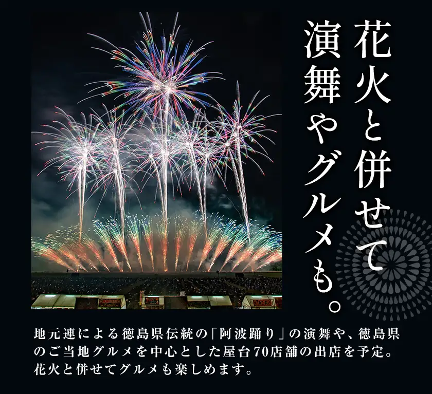 にし阿波の花火 4人マスシート 花火